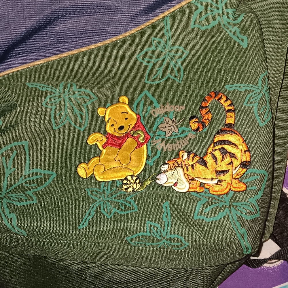 90s Disney Store Winnie The Pooh Outdoor Adventure Hiking Backpack Bag Vintage - Picture 4 of 5